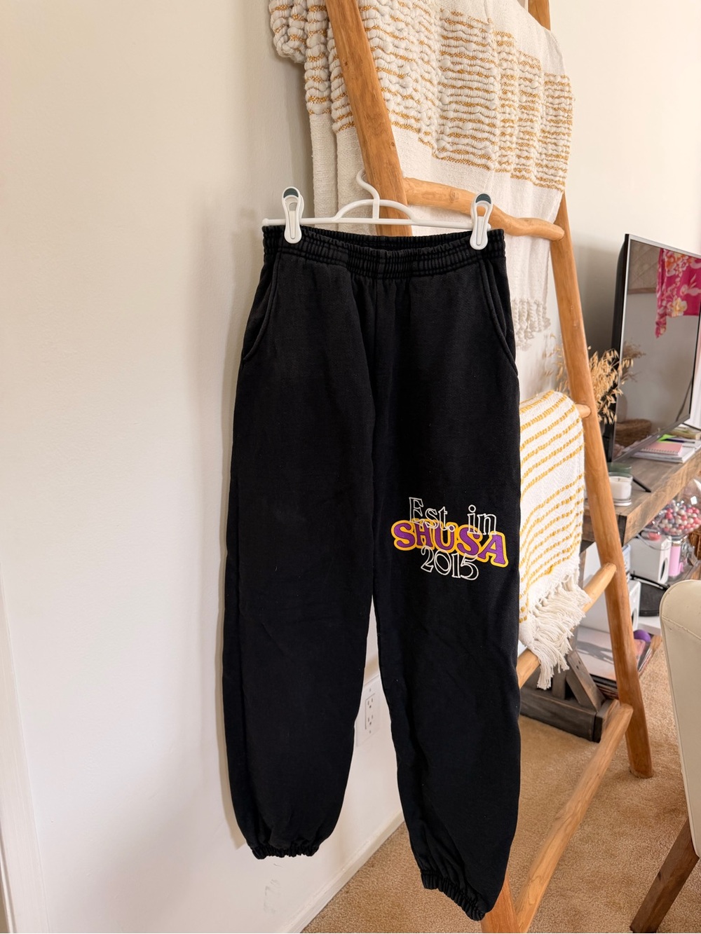 Shadow Hill Black Jogger Sweatpants